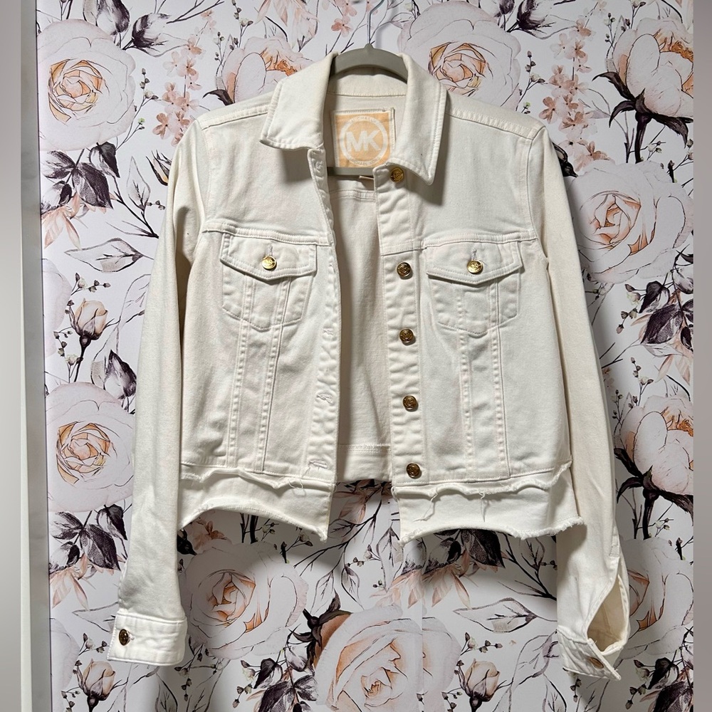 Michael Kors White Denim Jacket